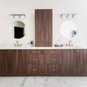 bathroom cabinet - brown